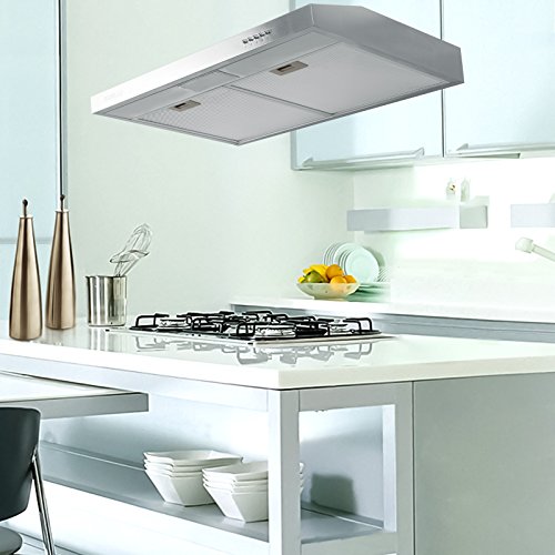 30" Ductless Range HoodKUPPET YA300 265 CFM Kitchen Stainless Steel