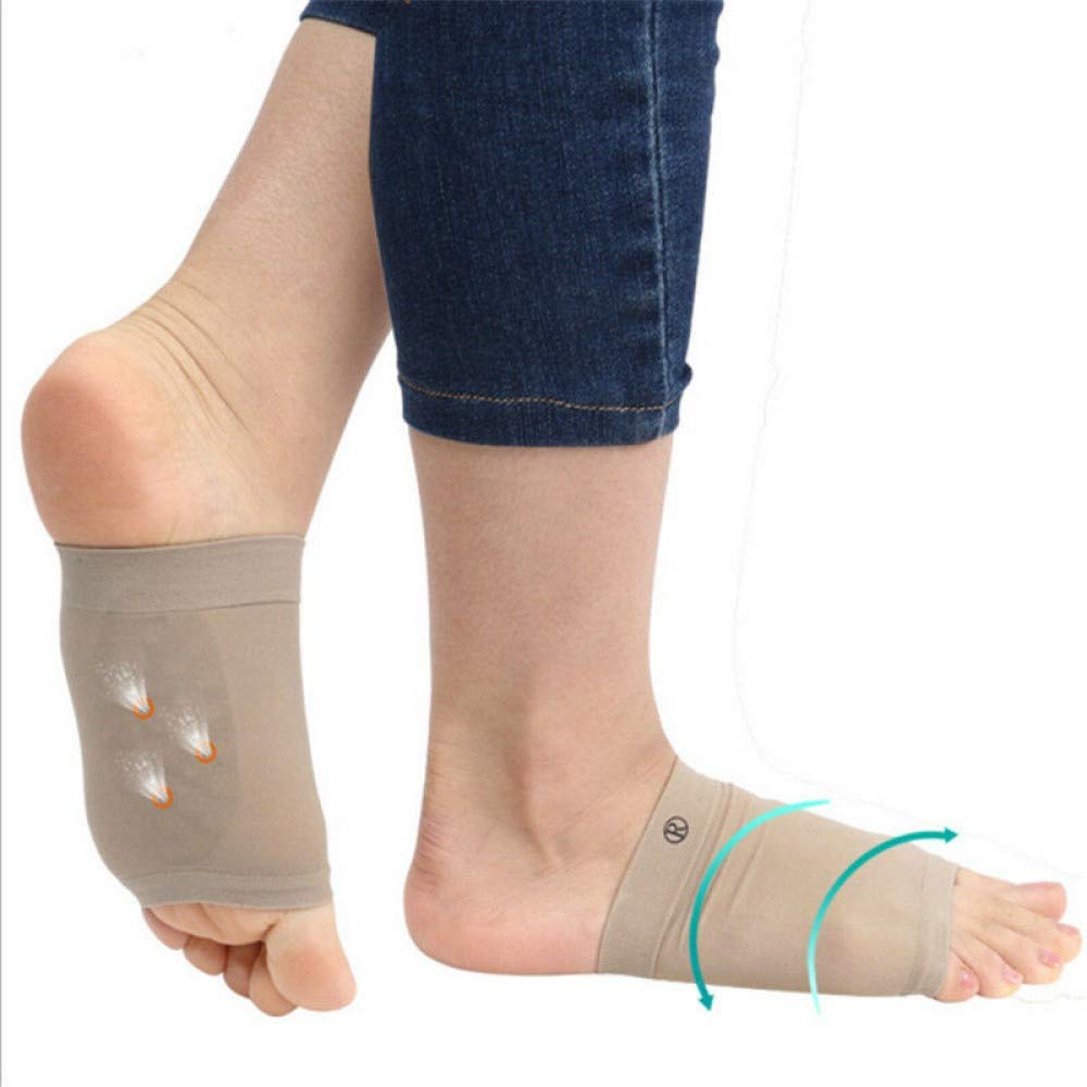 PEDIMEND™ Arch Supports Sleeves For Flat Feet with Holes | Provide Relief from Plantar Fasciitis/Peroneal/Tibial Tendinitis/Overpronation/Cuboid Syndrome & Flat Achy Feet | Foot Care (1PAIR)