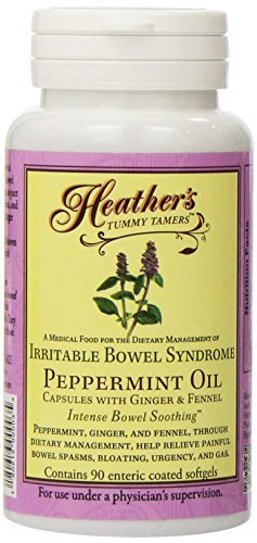 Heather's Tummy Tamers-Peppermint Oil Capsules, 180ct by Heathers Tummy Care