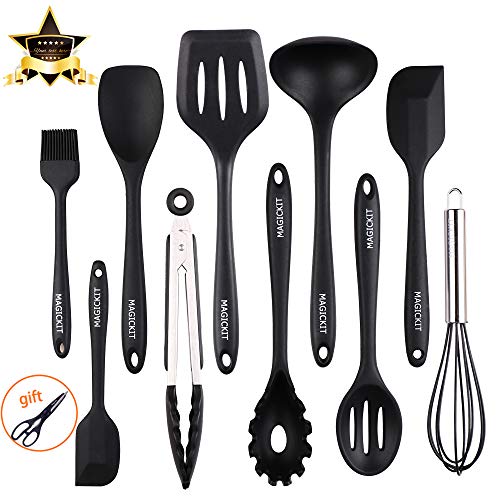 Kitchen Utensils-11 Pieces Silicone Kitchen Utensil Set-Utensils Set For Non Stick Cookware-Kitchen Gadgets Tools Set-Silicone Spatula Set-MagicKit Utensils Set