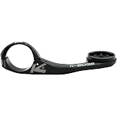 K-Edge MAX XXL Bicycle Computer Mount, for Garmin GPS Devices, Black | Max XXL Mount For Garmin Edge 1050 With 31.8mm Clamp, CNC Aluminum Build