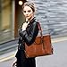 S-ZONE 3-Way Women Genuine Leather Shoulder Bag Work Tote Handbag
