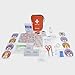 Compact Family Travel First Aid Kit 85-Piece Medical Supplies with Bonus Bravery Stickers for Car RV Accessories and Ideal for Hiking, Camping and Kids