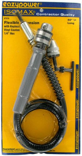 Eazypower 87976 40" 1/4" Flex-A-Drill Extension with 1/4" Hex-Collet Chuck, (1per Pack)