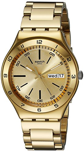 Swatch Men's YGG706G Stainless Steel Gold Tone Dial Watch