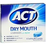 New! ACT Total Care Dry Mouth Lozenges, Mint (4 x 18 ea)