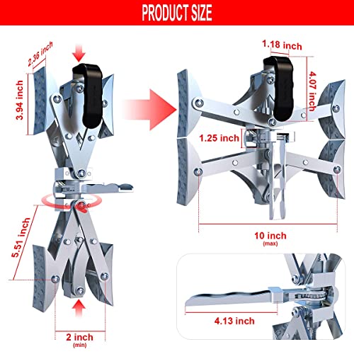 MAHLER GATES XShaped Wheel Chock Stabilizer, 2 Set RV Chock Locking Stabilizers with Integrated