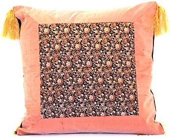 Worldcraft IndustriesChinese Silk Cushion Covers (24x24, Mauve Deco Silk)