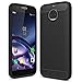 Moto G5S Plus Case, Moto G5S+ Case - Suensan TPU Shock Absorption Technology Raised Bezels Protective Case Cover for Motorola Moto XT1806 (USA) (TPU Black.)