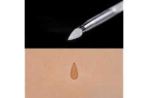 Singring Leather Stamping Tools Checkered Background Stamps 304 Stainless Steel Professional DIY LeatherCrafts Mesh Pattern Carving Tool (L)