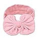 Itaar Baby Girls Headbands Set Turban Knotted Hairband (Bow pure color)