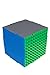 Strictly Briks The Cube 3D Building Brick & Storage Container Set Pat. Pending | Compatible with All Major Brands | 6 Square Plates | Double Sided for Large & Small Bricks (Green, Blue and Gray)