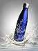 GreEco Double Wall Vacuum Flask, Insulated 18/8 Stainless Steel Water Bottle, COLA Shaped, Hydration Bottle, 17 OZ / 500 ML, Blue