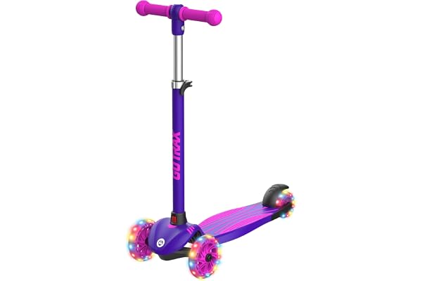 Gotrax KS1 Kids Kick Scooter, 3 Wheels for Boys & Girls 2-8, Gifts | LED Light-Up Wheels, 3 Adjustable Handlebar, Easy Assemb