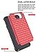 Style4U Hybrid Rhinestone Crystal Case with Stylus for Galaxy Note 5, Red / Black