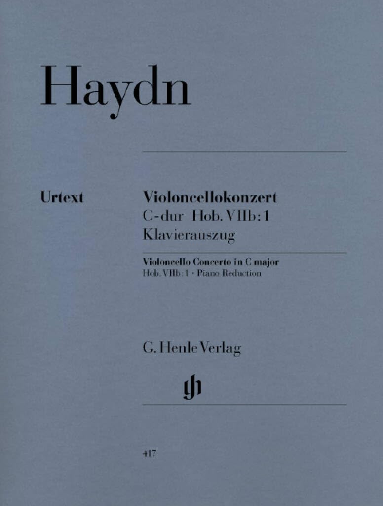 Concerto for Violoncello and Orchestra C major Hob. VIIb:1 - cello and orchestra - piano reduction with solo part - (HN 417)