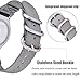 Gear S2 Bands , VIGOSS S2 Nylon Band with Adapters Soft NATO Premium Woven Nylon Lightweight Replacement Sport Strap Bracelet for Samsung Gear S2 SM-R720 / R730 Smartwatch (Grey)