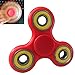 JunXin Hand Spinner Fidget Toy Stress Reducer Helps Focusing Time - Perfect For ADHD, Anxiety, Autism Kids Adults With Premium Hybrid Ceramic High Speed Bearing(Red)