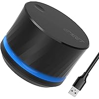 USB Volume Control Knob - EMEET USB Multimedia Controller Knob with One-Click Mute Function and Music Switching, Customize Mu