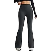 COPYLEAF Flare Leggings for Women High Waist Yoga Pants with Pockets Tummy Control Workout Gym Bootcut Leggings