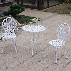 KAI LI Patio Bistro Sets 3 Piece cast Aluminum