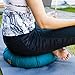Seat Of Your Soul Meditation Cushion – 10 Colors Round Yoga Pillow; Zipper Organic Cotton Zafu Cover & Extra Liner to Adjust USA Buckwheat Hulls; Floor Pouf for Sitting Kids, Men or Women