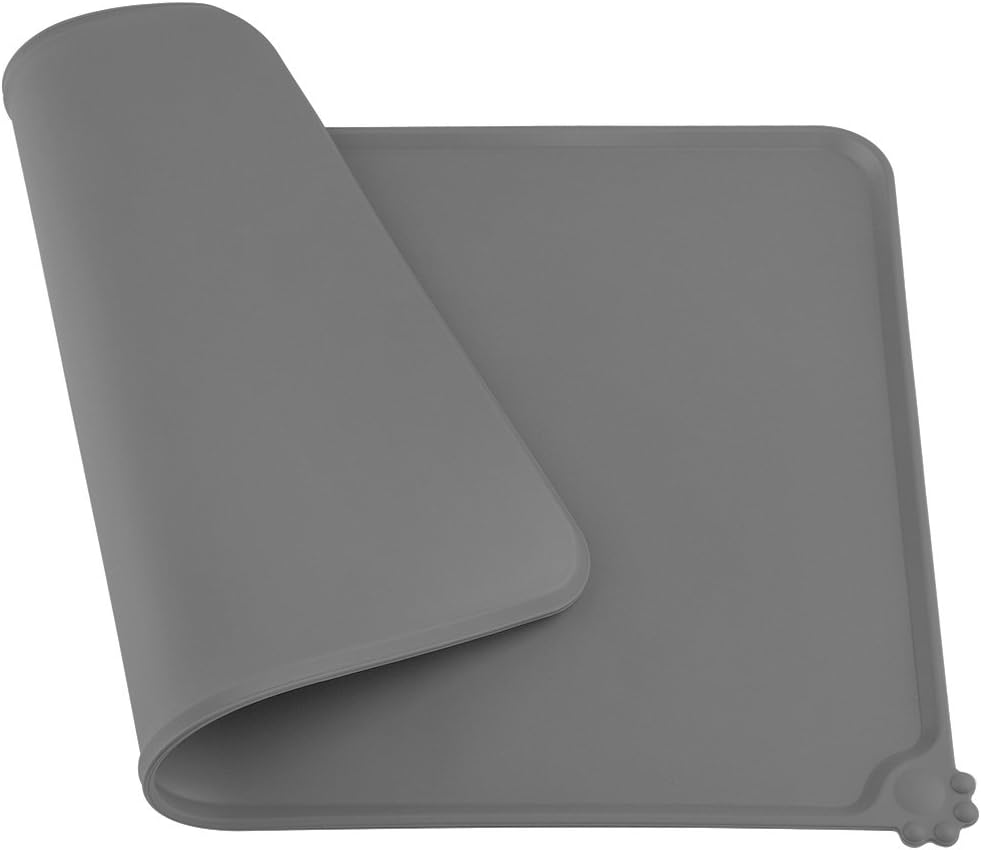 Reopet Silicone Pet Feeding Mat, Waterproof Dog Cat Food Mat with Raised Edges, Dog Water Bowl Placemats - Image 3
