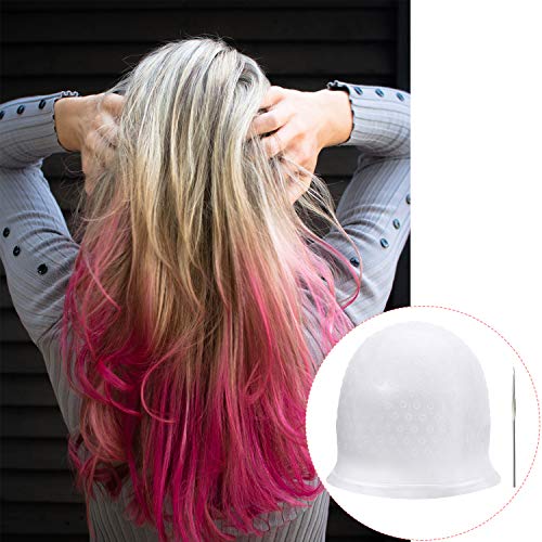 Silicone Highlight Cap Reusable Highlight Hair Cap Salon Hair Coloring