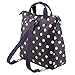 Cath Kidston Matt Oilcloth Multi Strap Backpack Crossbody Bag Polka Button Spot Colour Grape Capable for 13