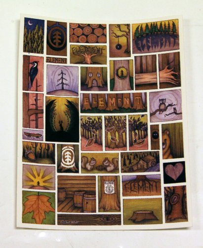Element Skateboard STICKER Wildlife Art 4 x 5in