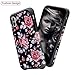 iPhone X Case for Girls Women, iPhone X Floral Case, OEAGO Shockproof Heavy Duty Protection Dual Layer Armor Protective Case Cover for Apple iPhone X (Rose Flower)