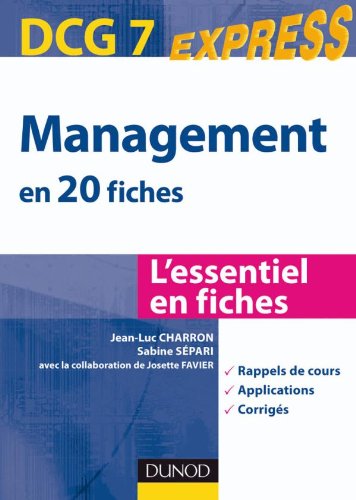Management DCG 7 en 20 fiches