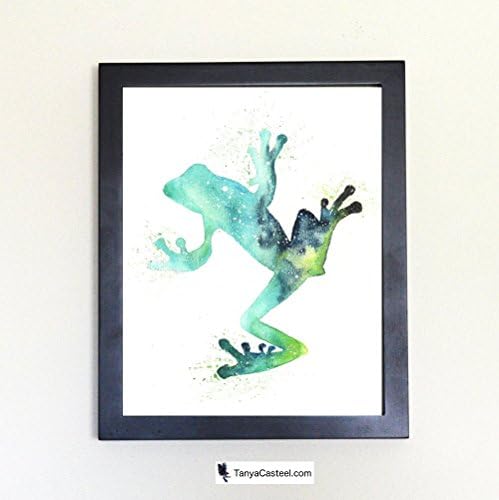 Frog Spirit Animal Art Print from Watercolor Painting