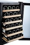 Kalamera 28 Bottle Stainless Steel Freestanding Wine Refrigerator