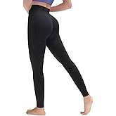 LUMIVAE High Waisted Tummy Control Leggings for Women,Seamless Workout Yoga Pants,4-Way Stretch Butt Scrunch Activewear