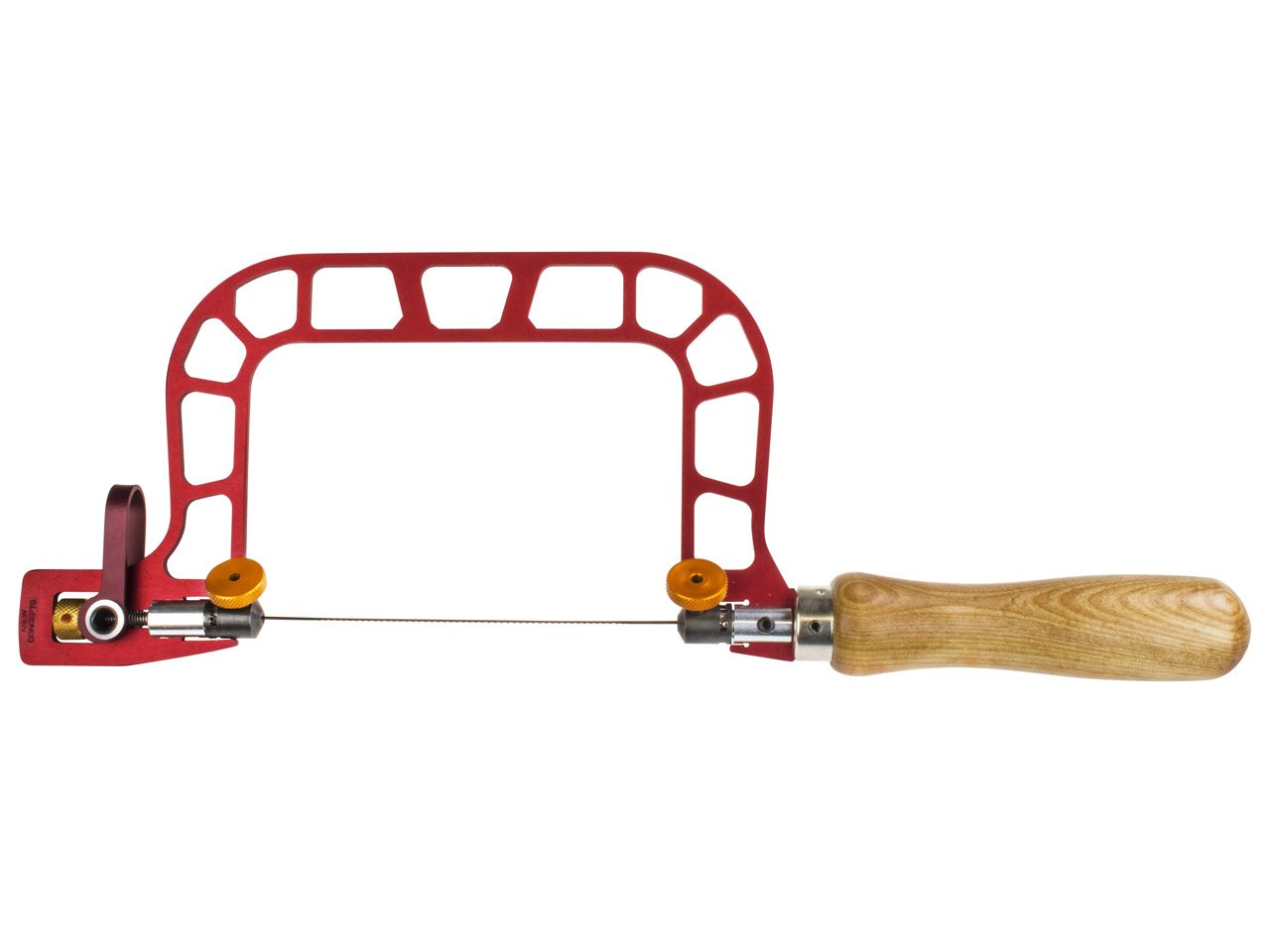Knew Concept 3" Quick Release 45° Swivel Aluminium Fret Saw Jewellers Saw Frame Coping Saw for Jewellery Making and Metal Smiths