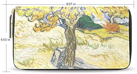 Women Long Credit Card Holder Zipper Clutch Wallet Purse, The Mulberry Tree Pattern