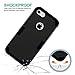 iPhone 7 Case,JDBRUIAN 3in1 Shield Series Heavy Duty Hybrid Hard PC Soft Silicone Combo Hybrid Defender High Impact Body Armor box Case for Apple iPhone 7 4.7 inch (2016) Black /Black