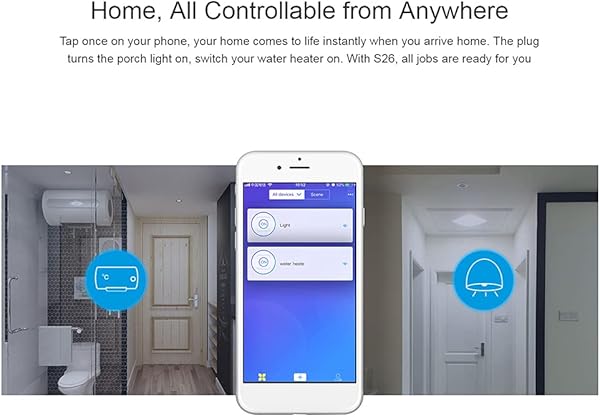 Docooler S26 Smart Switch Power Socket con Tiempo de Control Remoto WiFi App Herramientas de Bricolaje para hogares Inteligentes 2pcs