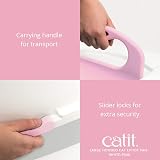 Catit Hooded Cat Pan Pink 57L Litter Box with Carbon Odour Filter view 5