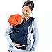 Mo+m Ergonomic Baby Carrier (Navy Blue) - Soft Structured Sling w/ Mesh Cooling Vent, Hood & Pockets