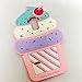 Cute 3D Cherry Ice Cream Silicone Soft Case Bumper Back Cover For smart cell phones (LG G Stylo 2 PLUS MS550)