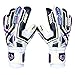 R-GK Fury UV Goalkeeping Gloves Hybrid Cut (Size 7) With Pro Fingersaves - Improve Confidence & Performance With Padded GK Gloves - Outdoor or Indoor Soccer - Adult, Youth, & Kids