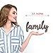 KU-DaYi Family Cutout Wood Sign Home Décor Wall Art Decor Rustic Farmhouse Front Door Sign 12 Inch Long