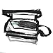 Small Heavy Duty Clear Lunch Bag Black Trim
