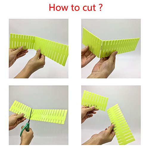 32pcs Plastic DIY Grip Drawer Organiser Dividers Household storage Thickening Housing Spacer Sub-grid Finishing Shelves for Home Tidy Closet Stationary Makeup Socks Underwear Scarves Organizer