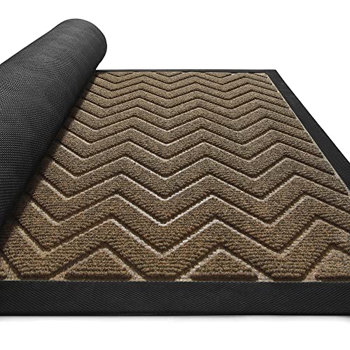 DEXI Front Door Mat Indoor Outdoor Doormat, Durable Heavy Duty