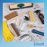 Elliott Dustpan and Brush Set Durable Plastic Pan Rubber Lip Silver view 10