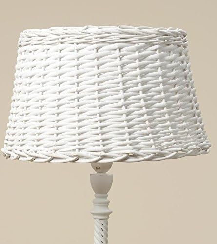 white wicker light shade