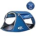 G4Free Pop up Tents 3-4 Person UV Protection,Ventilated [2 Door] [2 Mesh Window][Roof Sky Window],Baby Family Privacy Dome Tent Shelter for Outdoor, Beach, Traveling, Backyard, Backpacking (Blue)